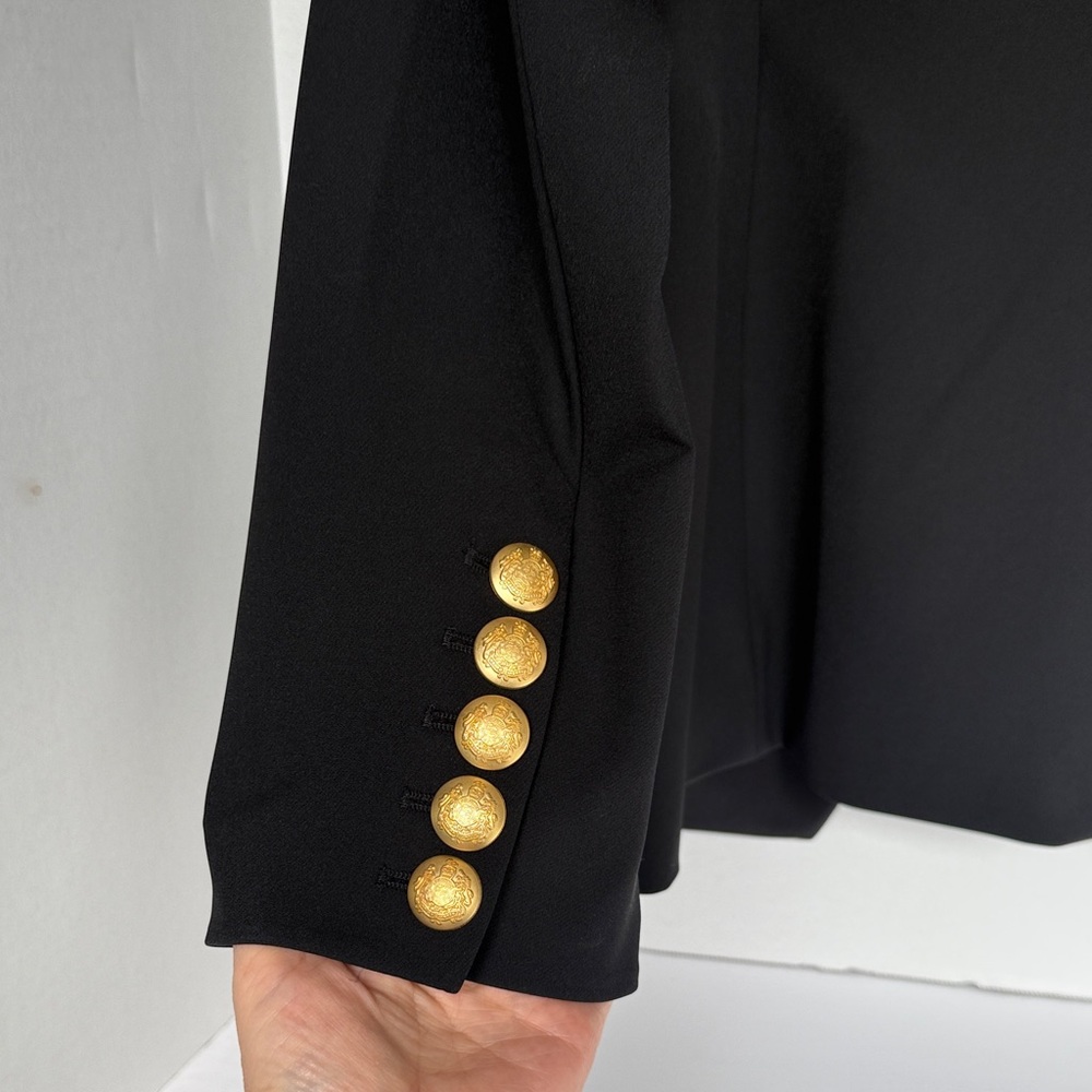 Quince Double Breasted Black blazer NWT - Picture 4 of 4